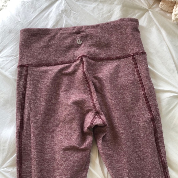 Lululemon pink rouched legging high rise - Picture 3 of 4